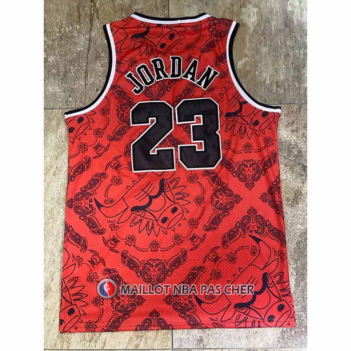 Maillot Chicago Bulls Michael Jordan NO 23 Mitchell & Ness 1996-97 Rouge2